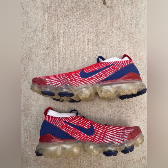 Nike Air Vapormax Flyknit 3.0 Team USA Running Shoes (CW5585-100) Men’s Size 9 - Picture 4 of 8